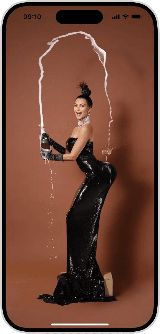 Kim Kardashian App Full Screen