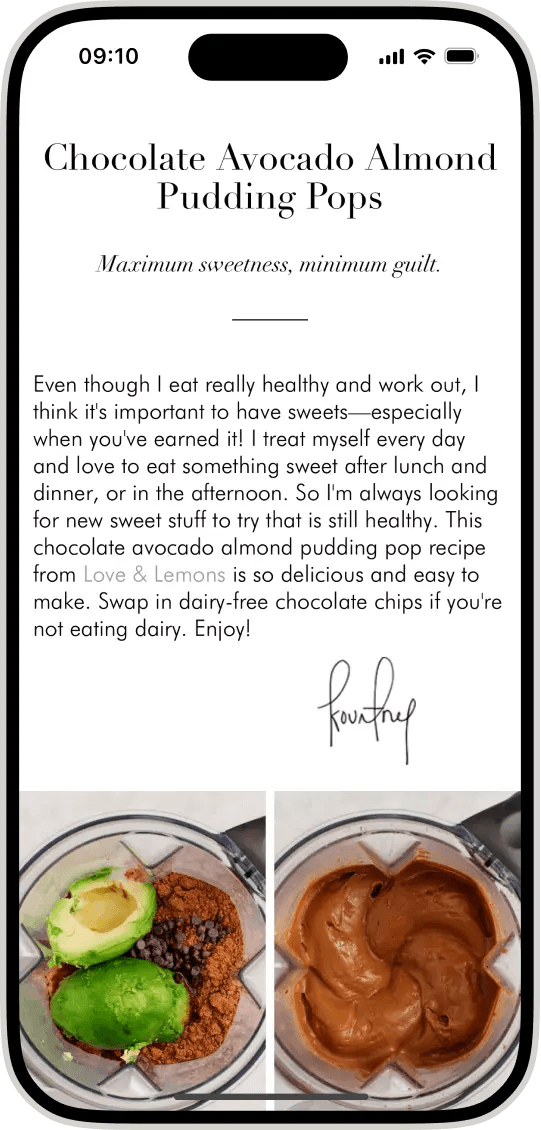 Kourtney Kardashian app cooking recipes