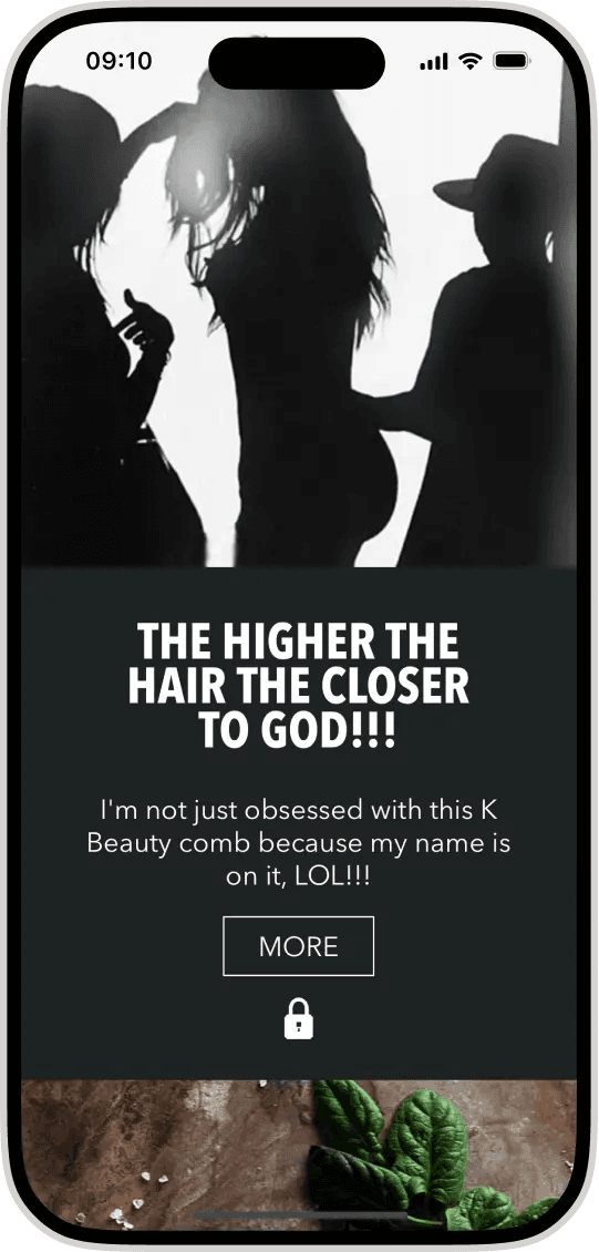 Khloe Kardashian app post index page