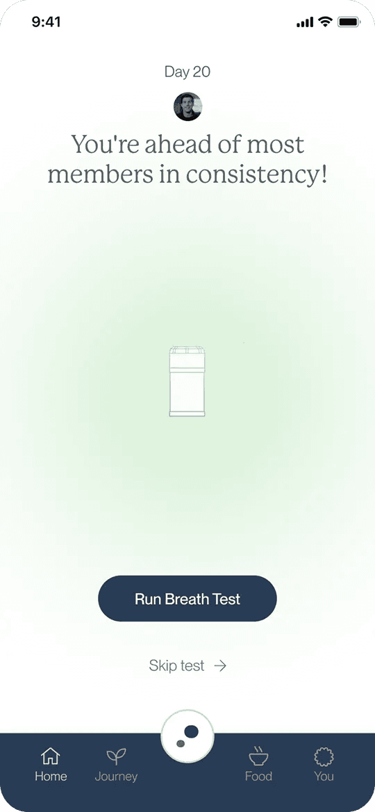 app homepage